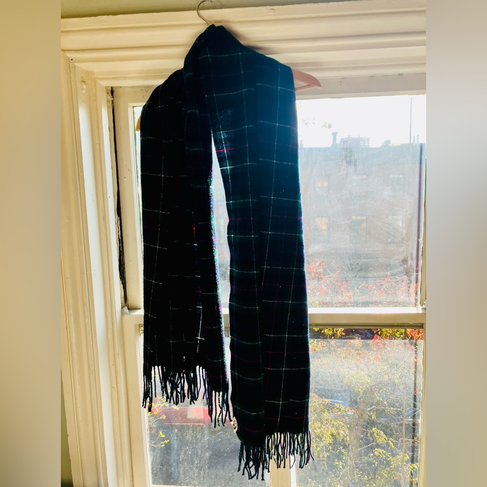 J. Crew Plaid Wool Scarf (vintage, circa 2015)